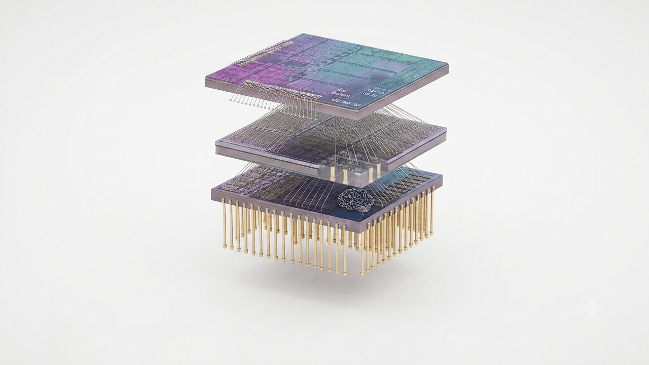 Surface EDGE Processor — 3-die 3D IC stack